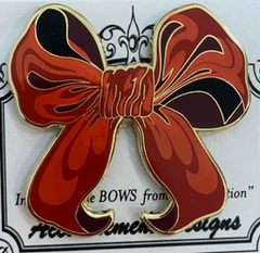Large Red Bow needle minder by Accoutrement Designs