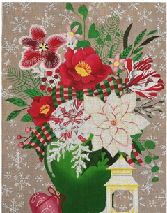 MZ-01 - Christmas Floral Vase