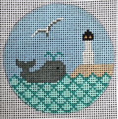 ORN-207 Lighthouse Size 4″ Round