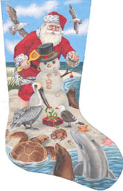 TAXS272 Santa Seashore Stocking