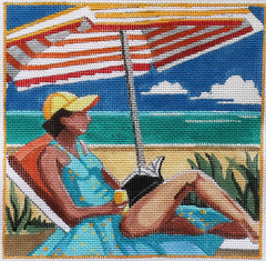 PLD-KL-1162 Beach Girls Reading By the Sea