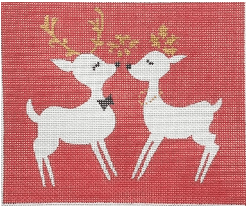 Red Kissing Reindeer
