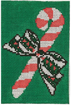 Candy Cane with Bow