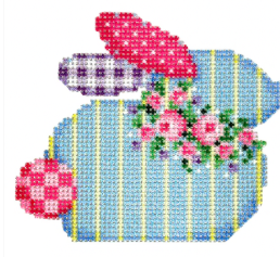 NTG TS670 Rose Bud Garland Bunny