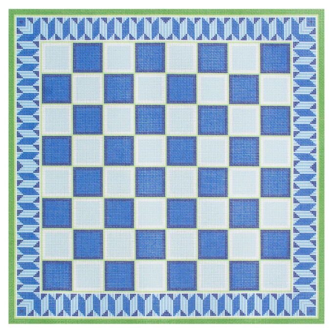 NTG-KB294 Classic Chessboard Blue and Green