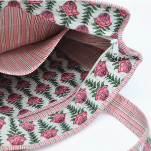 Pink Peony Tote
