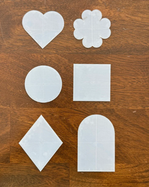 Bag Tag Template 6 Piece Set