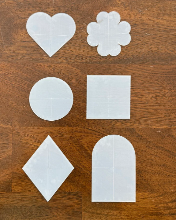 Bag Tag Template 6 Piece Set