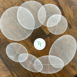 6 Piece Circle & Oval Template Set