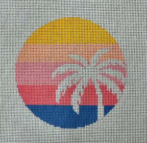 L-33Palm Tree on Stripes