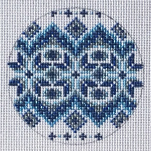 TM-27 Blue and White Round