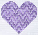 TM-28 Bargello Heart - Purple