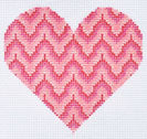 TM-32 Bargello Heart - Pink