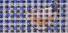 TSS-156 Oyster on Blue Gingham