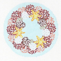 TSS-136 Mini Tropical Coral Wreath