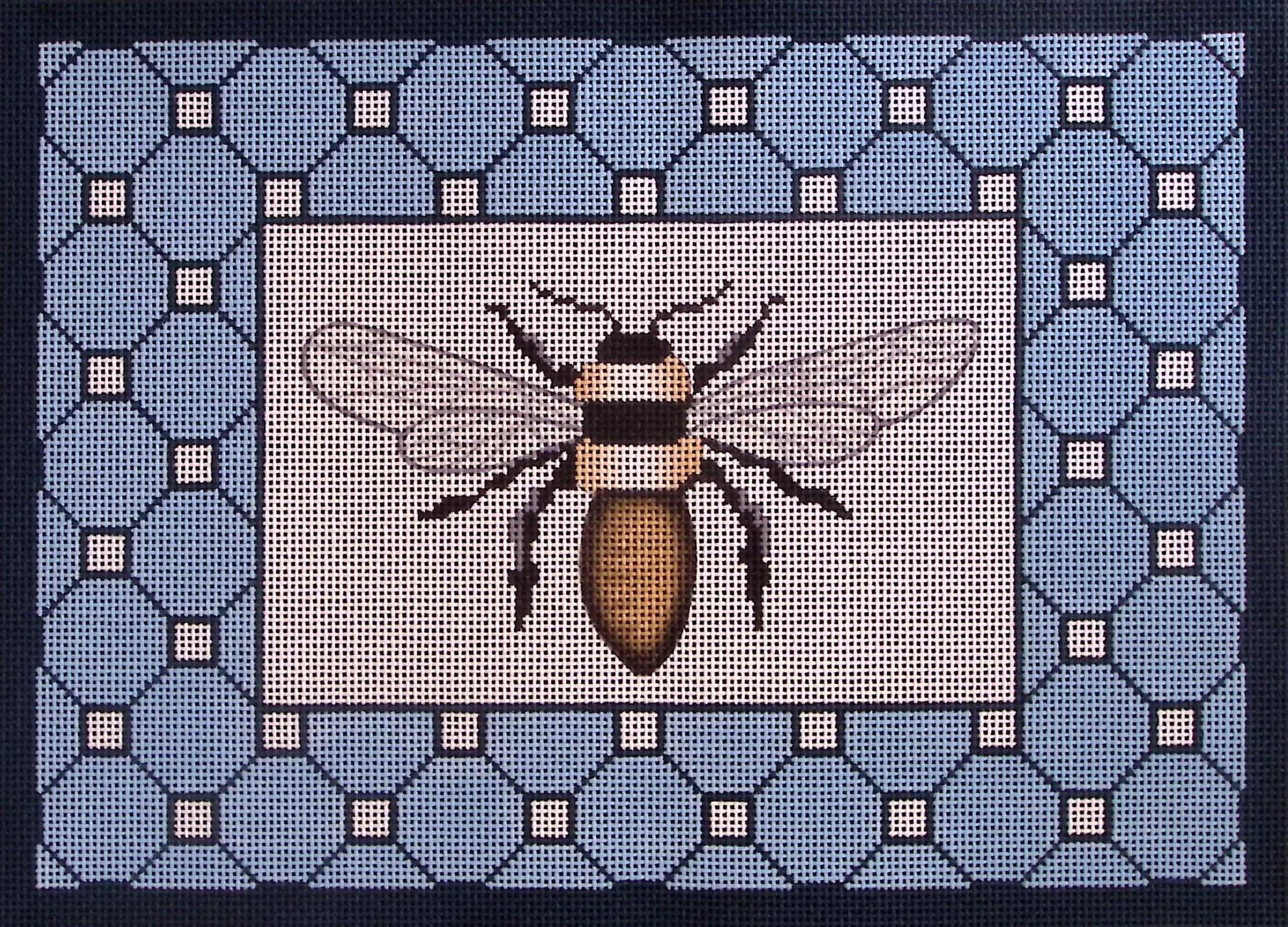 ALS-017 Bee on Blue and White