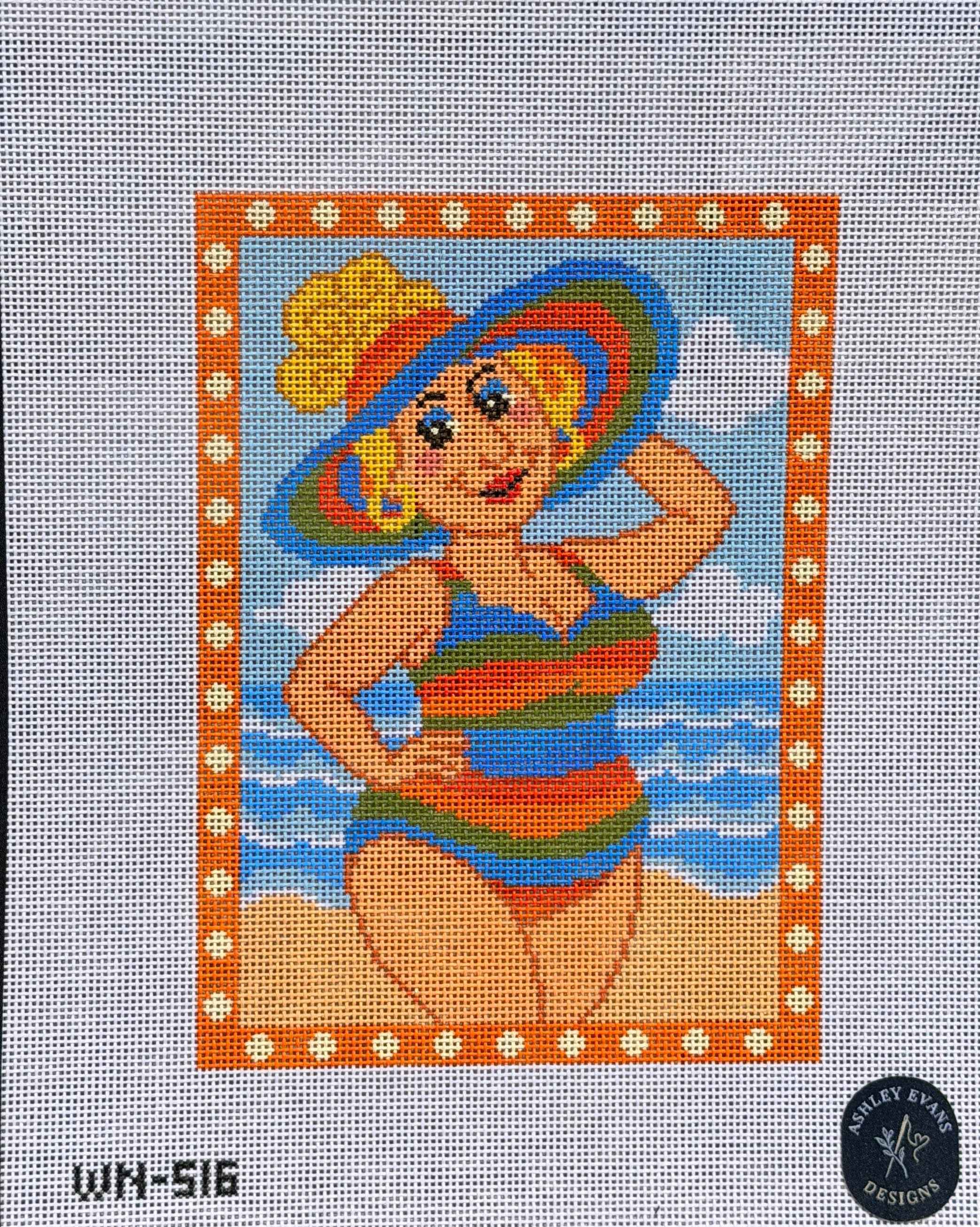 WN-516_AED Goldie Living My Best Beach Life Beach Woman