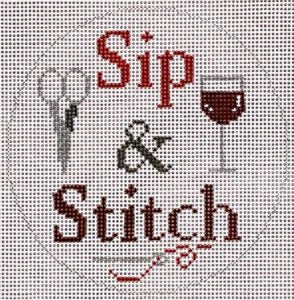 ZIA-162 Sip and Stitch - Red Wine