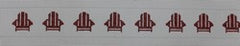 KKB102A Adirondack Chairs - Red 1.5 x 38.75