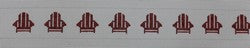 KKB102A Adirondack Chairs - Red 1.5 x 38.75