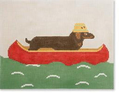 LM-PL45 Dachshund in Canoe