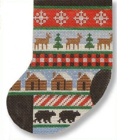 MBM-SX14 Cabin in the Woods Mini Stocking