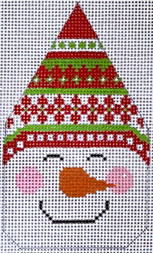 CH-505 Snowman Face- Red/Green Hat