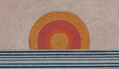 CL005 Vintage Sunrise Clutch