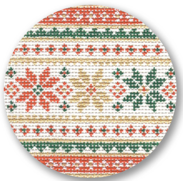 DK-EX25 Red, Gold, and Green Poinsettias