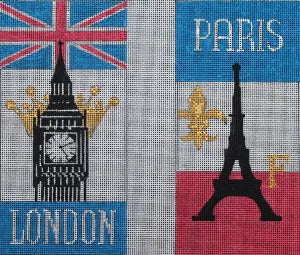 EY147 London and Paris Eyeglass Case