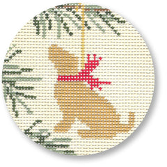 LM-XO07 Christmas Yellow Lab Round