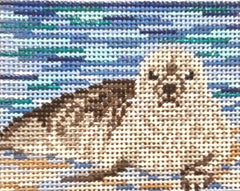 1828 Seals on the Beach Coaster