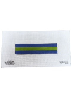 KF06 Blue & Green Stripe Key Fob