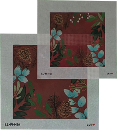 LL-PW-6C Red Botanical Pillow Blank - Small*