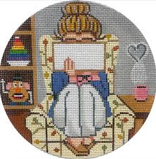 GE-GS214 Grandma Stitching Girl