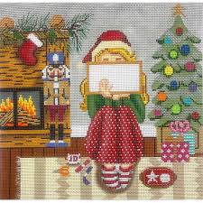 GE P356B Xmas Stitching Girl