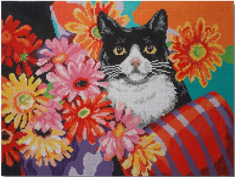 KDS-PL30 Cat with Flowers