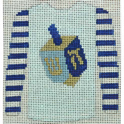 KKO212G Dreidel on Light Blue Sweater 3.75 x 3.625