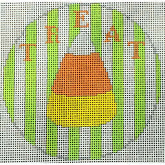 KKO219A Candy corn treat 4.125" round