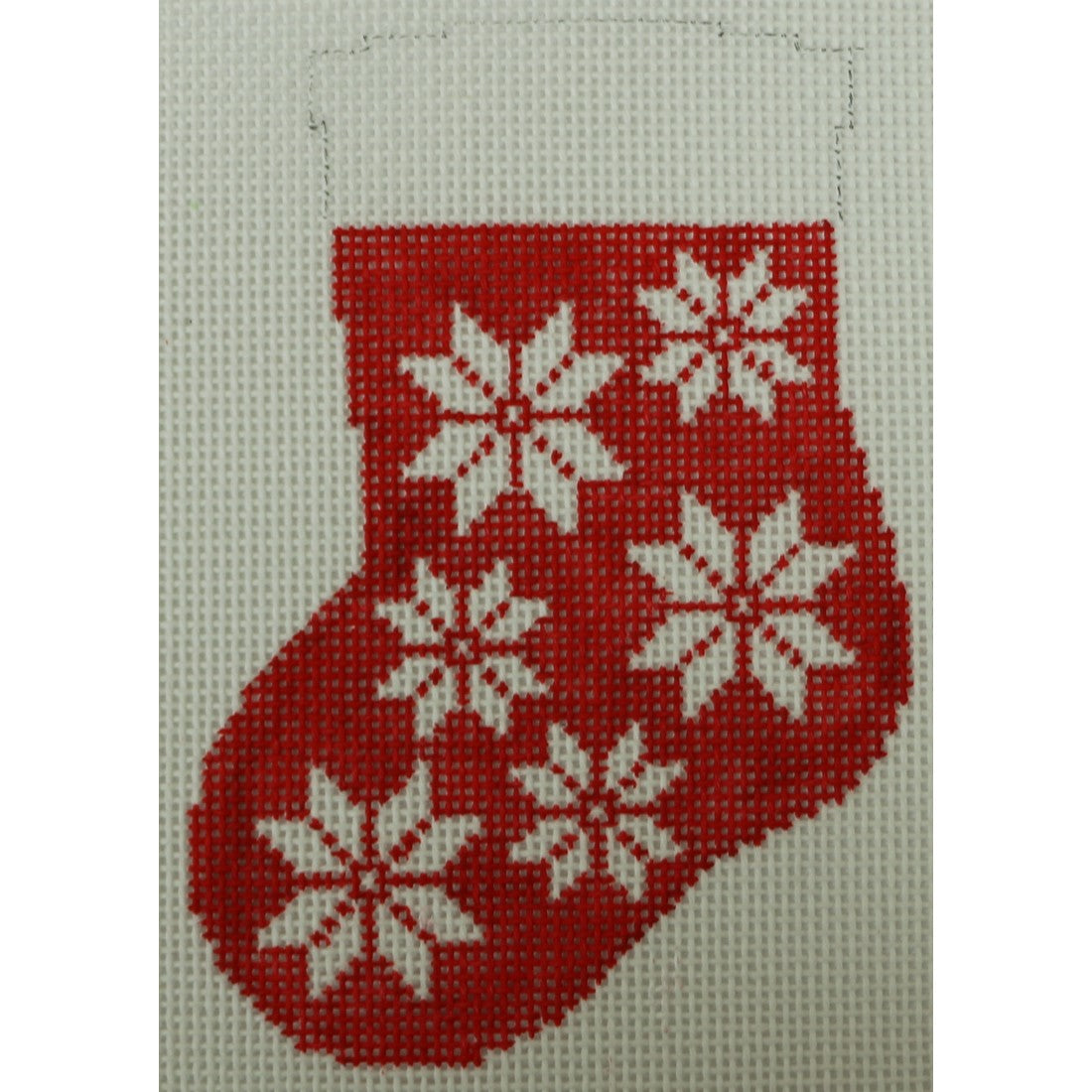 KKO255A snowflakes on red 4.375 x 3
