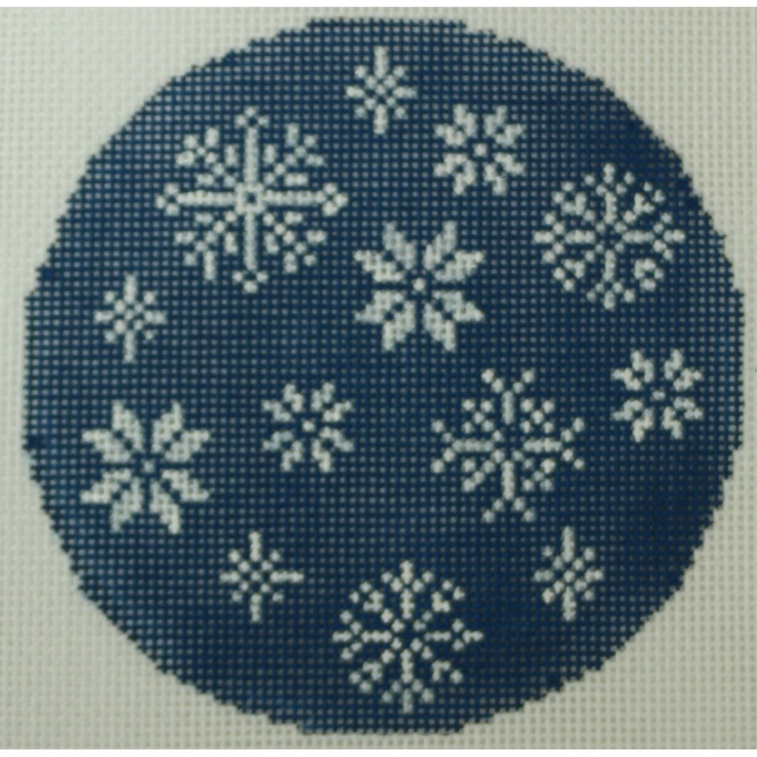 KKO259B snowflakes on navy 4 in 18m