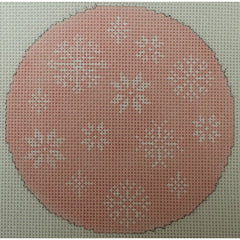 KKO259D snowflakes on pale pink 4in 18m