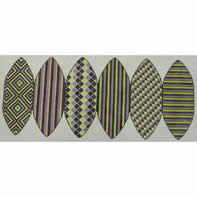 KKPK709-13 9.75 in pumpkin purples and greens