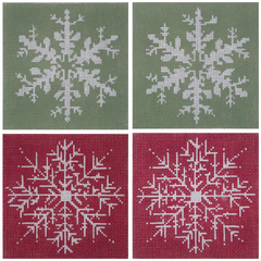 LM-CO02 Snowflake Coasters