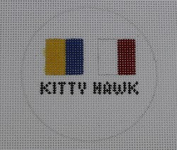KKNTO34 Kitty Hawk Ornament 3" Round