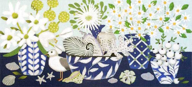 1848 Blue & White Table