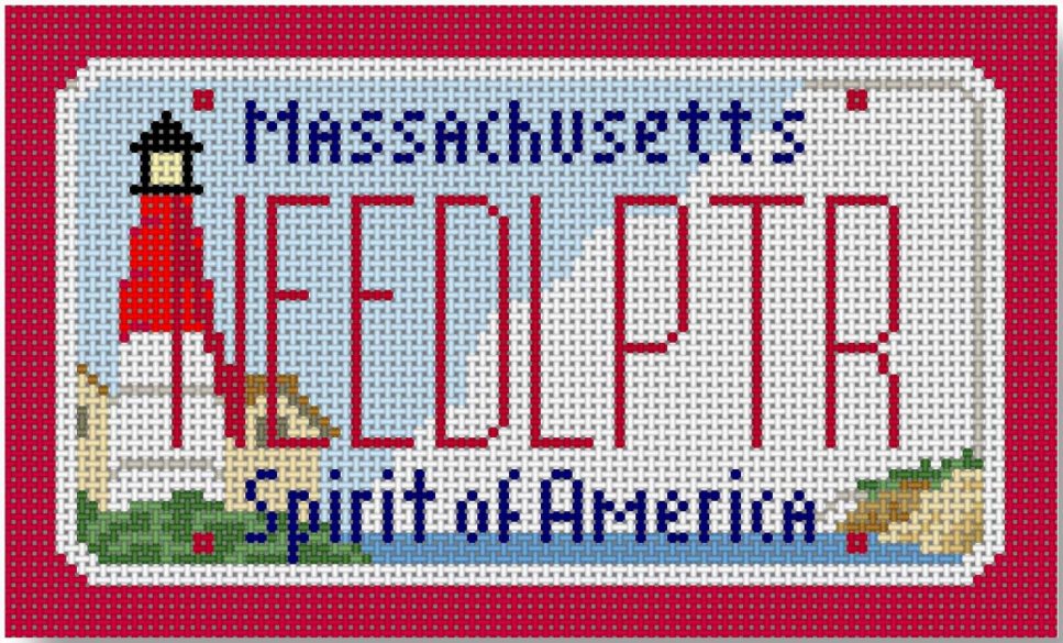 SA-ML02 Massachusetts Lighthouse Mini License Plate