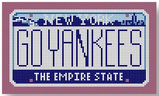 SA-ML08 Go Yankees New York Mini License Plate