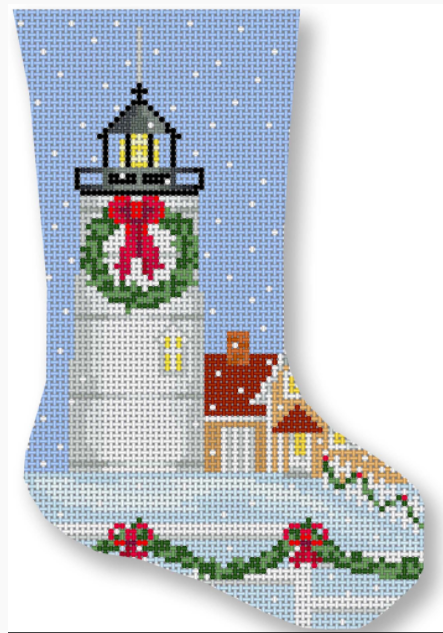 SA-SX04 Nobska Lighthouse Mini Stocking - Massachusetts