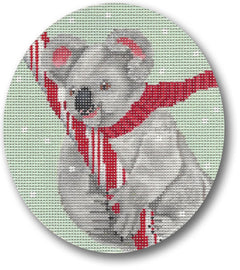 SC-XO31 Koala with Candy Cane